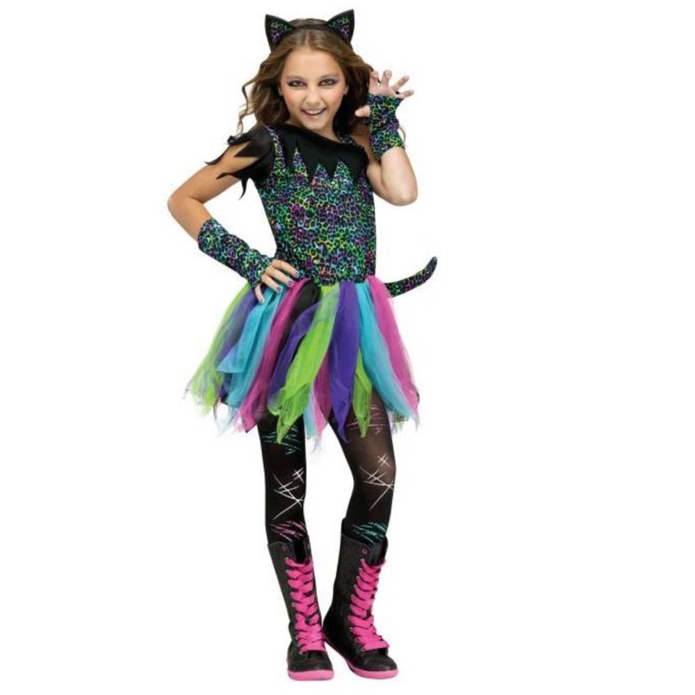 Halloween Costume 🎃. Wild Rainbow Cat. Size Medium (8-10). Mint condition.